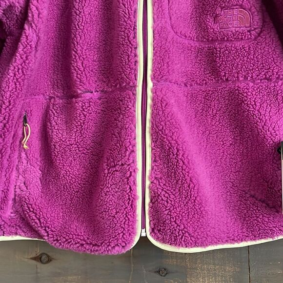 The North Face 2XL Extreme Pile Full Zip Fleece Jacket Purple Cactus Flower NWT - Picture 5 of 12